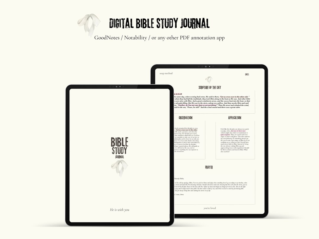 Digital Bible Study Journal - Etsy