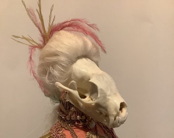 Marie Antoinette Skunk 18 th century costume ooak art doll
