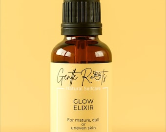 Glow Elixir – Brightening Face Oil for Dull, Uneven & Mature Skin | Radiance-Boosting Natural Skincare by Gentle Roots