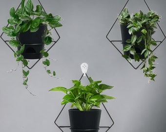 Outsunny 3-Tier Wall Planter With 6 Pots For Indoor And Outdoor Use, Hanging Plant Holder, Self Draining Wall Mounted Planter - On Sale - Bed Bath & Beyond - 39960774