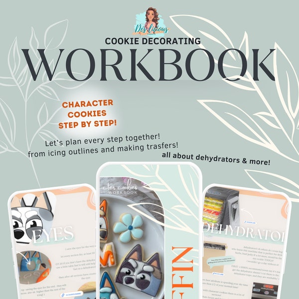 Character COOKIES step by step WORKBOOK! (digital file)