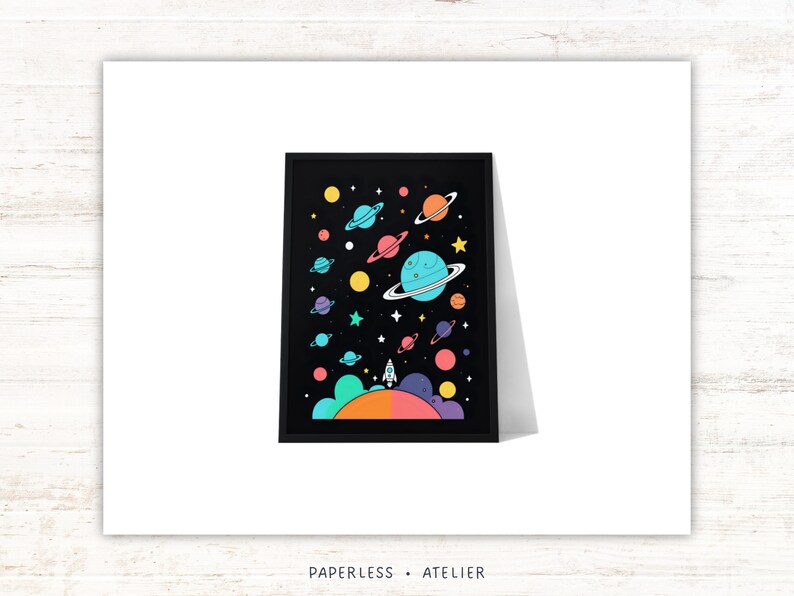 5 Printable Space Poster Set, Printable Posters, Astronaut and Space ...