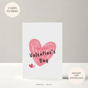 Valentinstag Karte mit Geschenkanhänger, Valentinstag Karte, Happy Valentinstag Feier, druckbare Grußkarte, Instant Download Karte, DIY