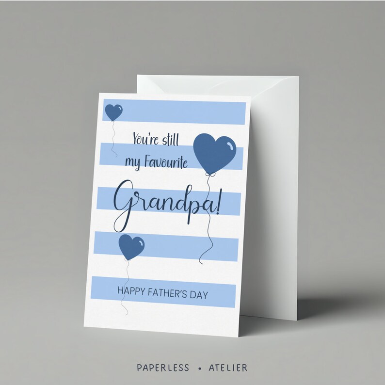 Printable Father's Day Card, Father's Day Card for Grandad, Card for ...