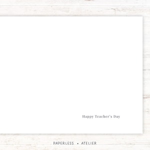 Printable Teacher's Day Card, Teacher Appreciation, Happy Teacher's Day