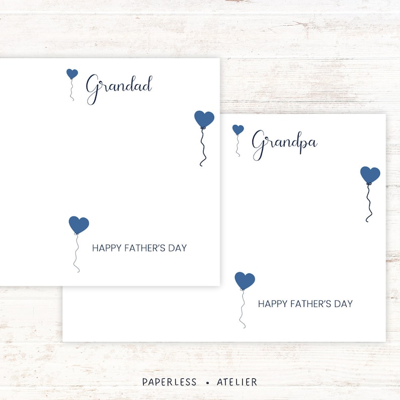 Printable Father's Day Card, Father's Day Card for Grandad, Card for ...
