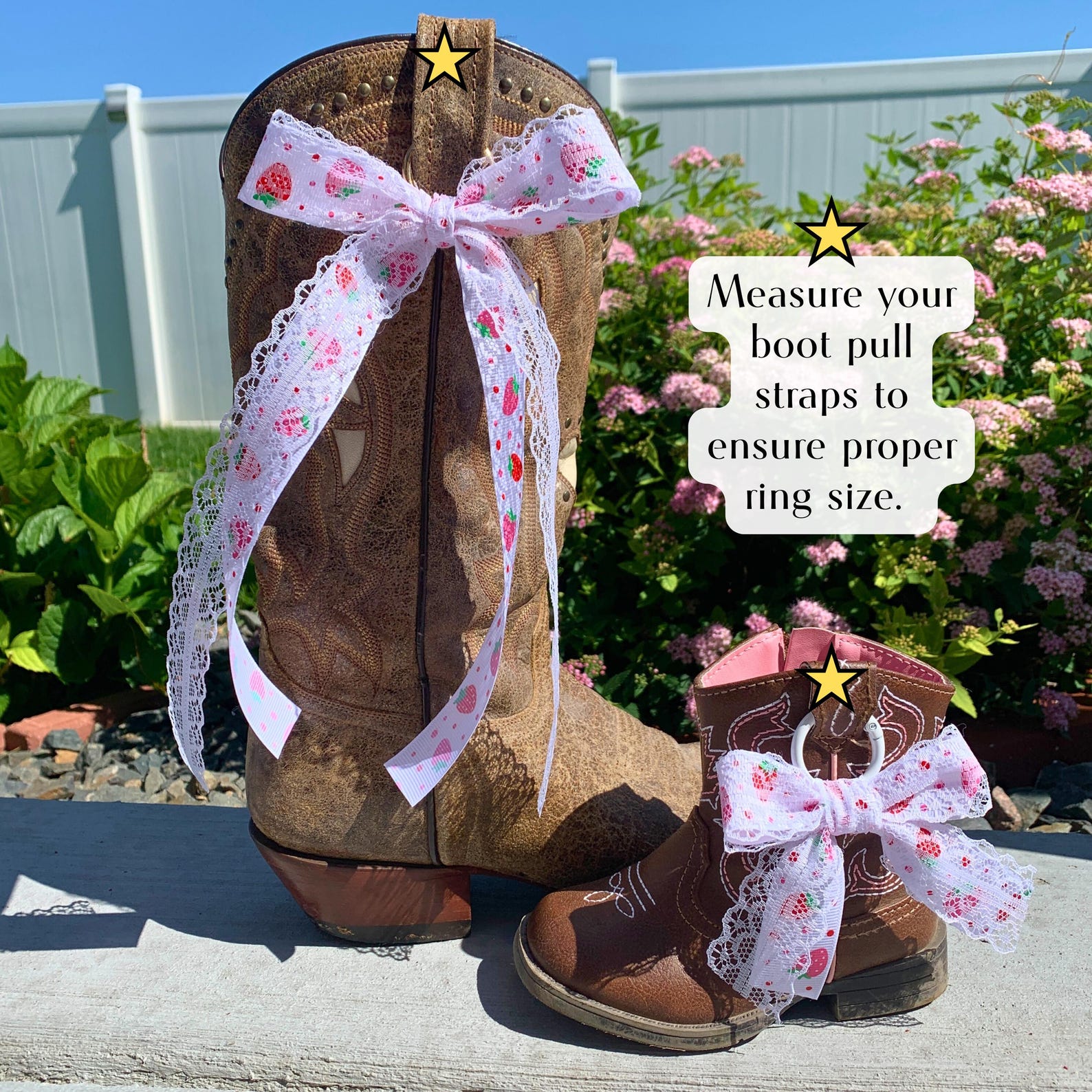 Boot Bows Display Boot Bows | Summer Ribbon Boot Accessories, Strawberry Bow - Etsy