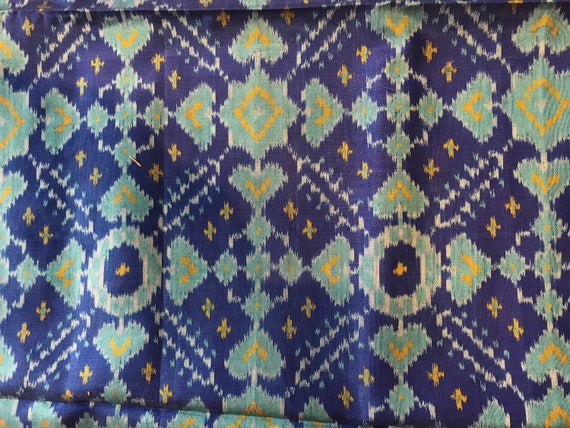 Double Ikat Silk Sari from India - image 7