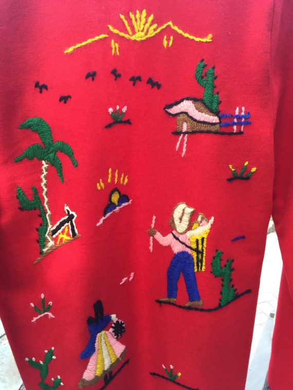 Red Mexican Vintage Tourist jacket
