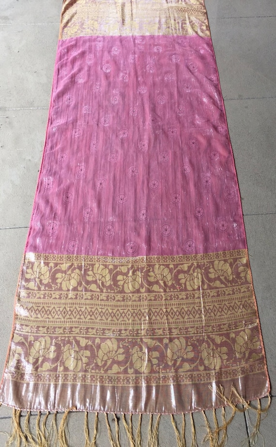 Shimmering Indian silk scarf