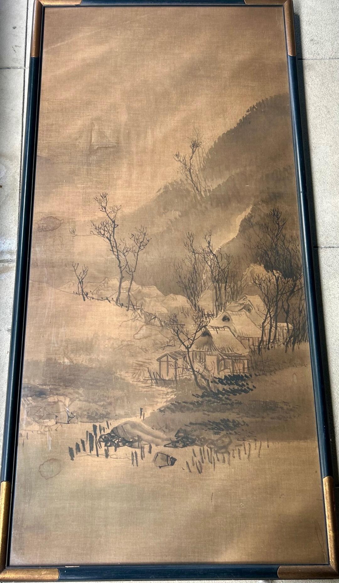 Antique Chinese Painting on Silk - Etsy