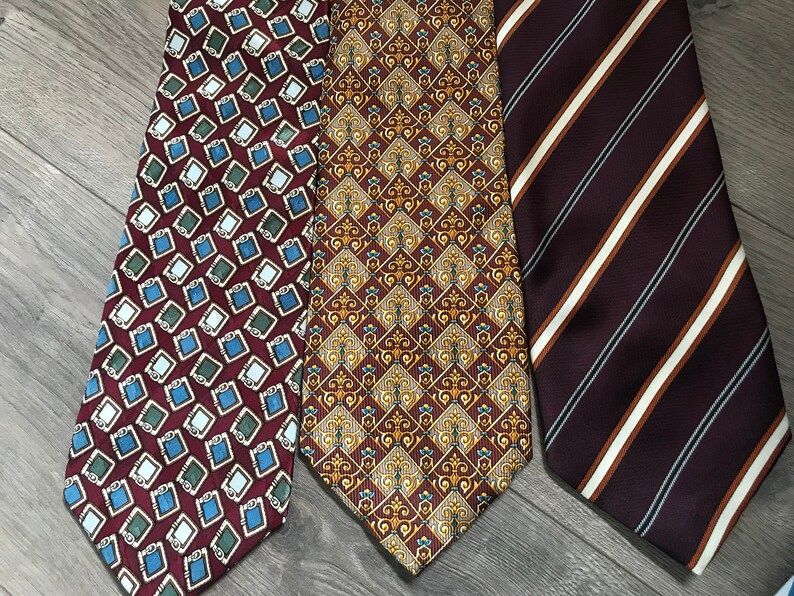 10 Assorted Vintage Men's Ties Etsy
