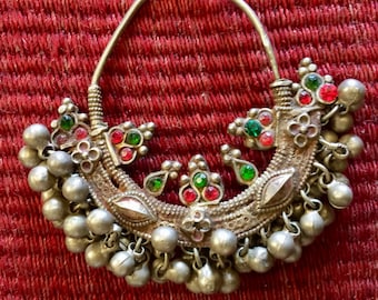 Pair of Antique Indian Silver Earrings