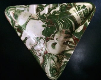 Vintage hand painted ashtray