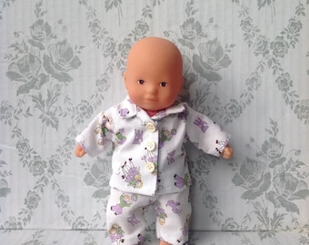 Clothes for Mini Calin 8" Doll Pajamas