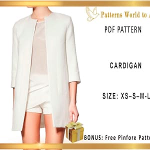 Women&#39;s jacket, Women&#39;s cardigan. You can sew a double-sided cardigan from one pattern.