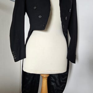 Tailcoat de soirée Vntage Tenue de soirée Cravate noire Années 30