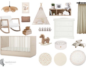Shoppable Moodboard, Design Board, Shop the Look Design Board, Interior ...