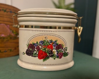 Vintage Knotts Beeren Farm Keramik Vorratsdose: Große Küche Dekor