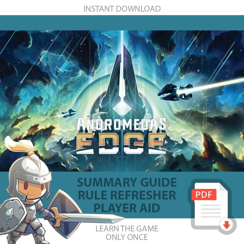 ANDROMEDA'S EDGE Board Game Summary Guide Rule Refresher Player Aid - Etsy