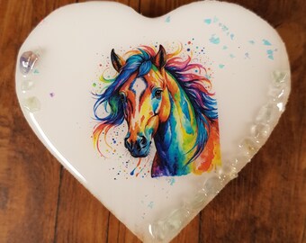 Gift box girls, horses, gift box heart, gift girls, birthday box girls, birthday party, horse