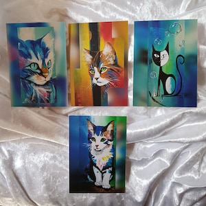 Cartoline gatto, cartolina con motivo gatto, cartoline gatto, cartoline per gli amanti dei gatti