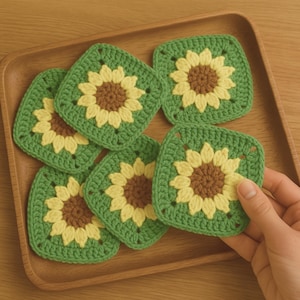 Patrón de crochet "Abuelita" en PDF: Tutorial fácil de crochet: Motivo versátil para mantas, bolsos y ropa