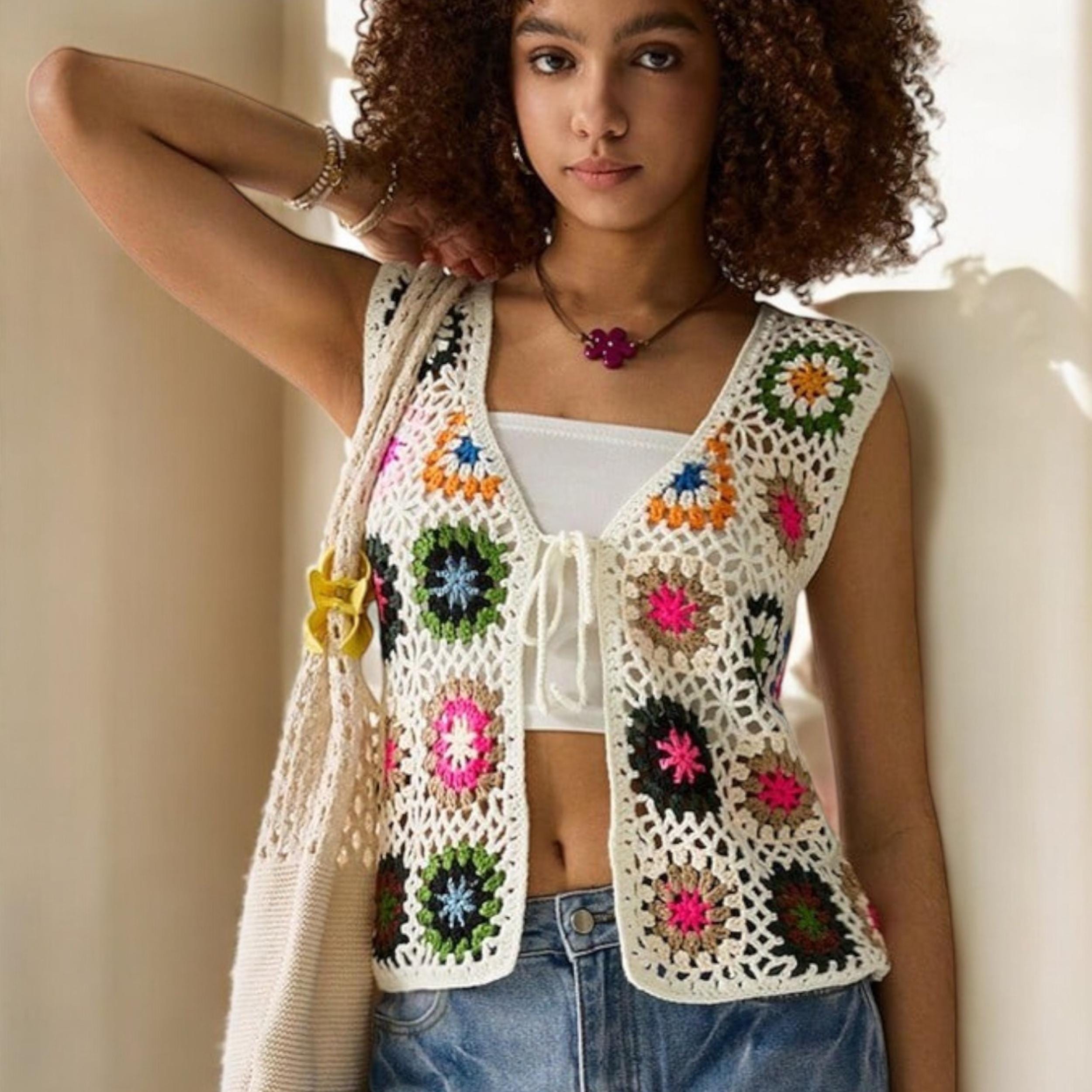 【tyn.TGOR】Hand crochet\"MUSUBI\"vest tyn.TGOR | 2024 S/S Hand crochet 
