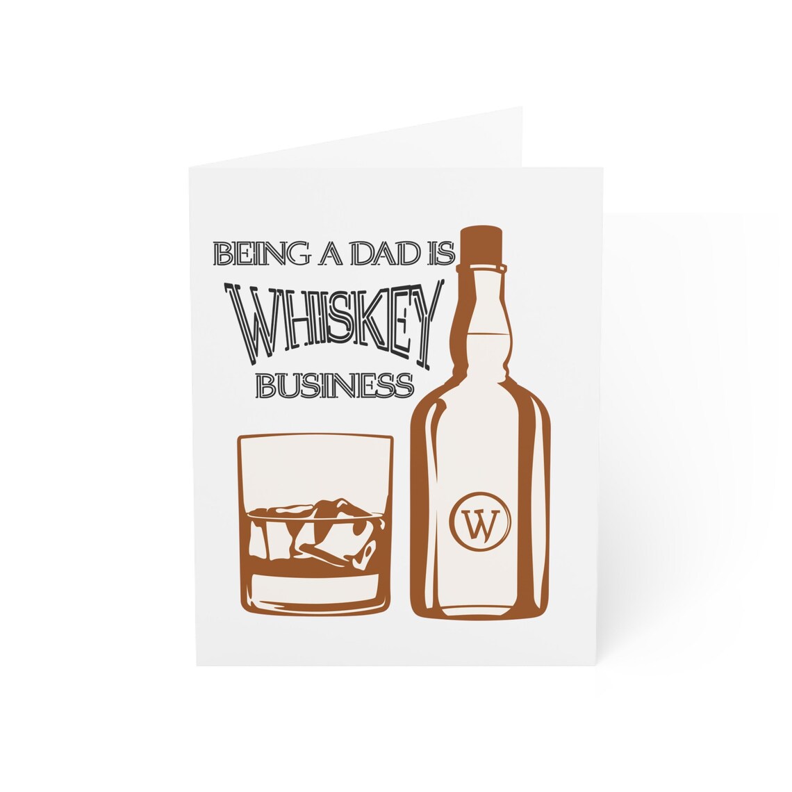 Father's Day Card being a Dad is Whiskey Business Punny Dad's Day Card ...