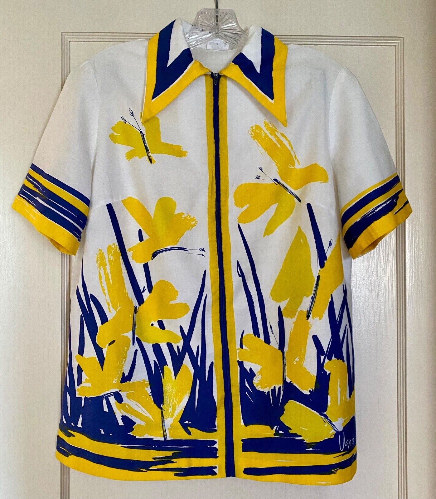 Vera Neumann 70’s シャツ トウモロコシ柄　ビンテージ　L Vera Neumann Shirt - Etsy