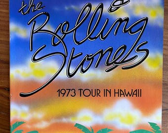 1973 Hawaii Tour Program Rolling Stones Exile on Main Street NM Mick Jagger