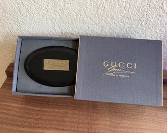 Gucci  Made to Measure Horse-Hair Shoe Garment Brush Black Wood Handle