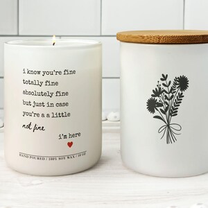 Gift for Friend, Always Here for You Candle, Best Friend Birthday Gift, Thinking of You, Support Gift, Friendship, BFF, Encouragement