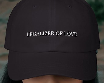 Embroidered 'Legalizer of Love' Hat, Officiant Gift, Ordained Minister Gift, Wedding Officiant, Proposal Gift, Funny Ceremony Hat,