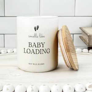 Smells Like &#39;Baby Loading&#39; Candle, Funny Pregnancy Gift, Mom To Be Candle, Baby Shower Gift, Expecting Mom Gift, New Mom Gift