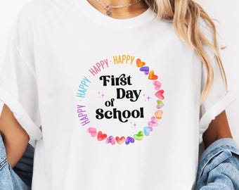 Teacher Shirt, First day of School shirt, Cute Teacher Gift, Back to School Shirt, Teacher Appreciation tee, Elementary School T-shirt