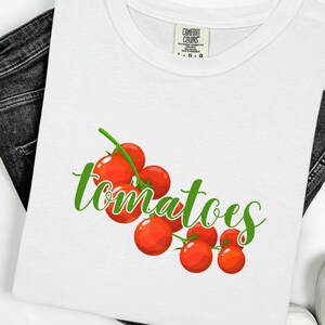 Tomato Aesthetic Fruit Shirt, Vegan Gift, Farm Fresh Top, Graphic Fruit Tee, Vintage Tomato Shirt Fruit Botanical, Garden T-shirt
