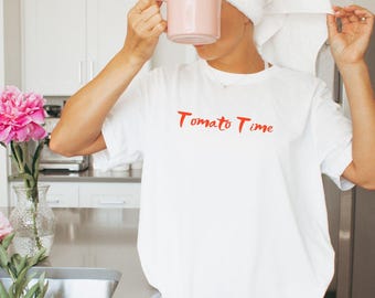 Tomato Aesthetic Fruit Shirt, Vegan Gift, Farm Fresh Top, Graphic Fruit Tee, Vintage Tomato Shirt Fruit Botanical, Garden T-shirt