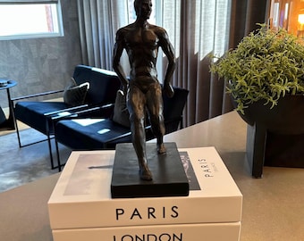 Books for Decoration:  New York, London, Paris - Coffee Table Books -  Set of 3  books