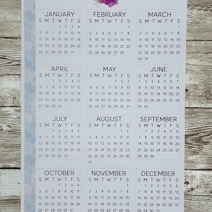 Kleine maandstickers 2025 voor planners, plakboeken en tijdschriften - januari tot december (start zondag) - kleuropties beschikbaar - YS341