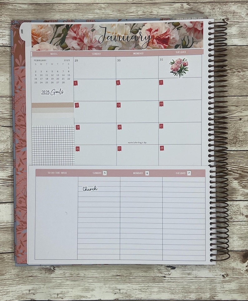 January Kit Sticker JANUARY 2027 Laurel Denise Scout (large) - Birth Month Flower ...
