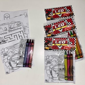 Cars Coloring Kits Party Favors