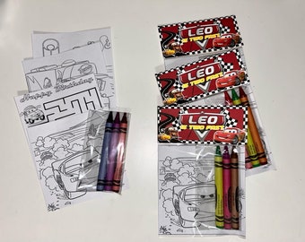 Cars Coloring Kits Party Favors