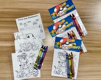 Poke Anime Färbung Kits Partygeschenke