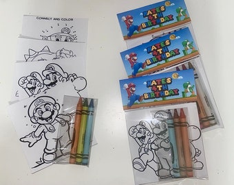 Kits para colorear de Mario para fiestas