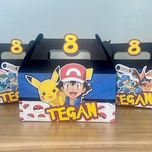 Poke Anime Party Favor Boxes