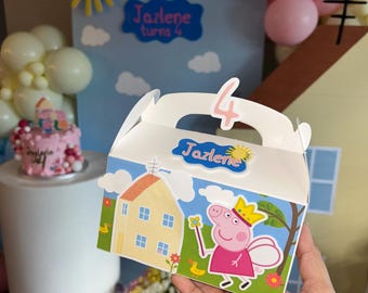 Peppa Pig Party Favor Boxes