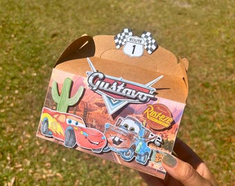 Scatoline per bomboniere a tema Cars Saetta McQueen