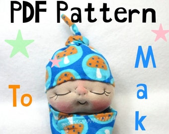 PDF Pattern- How to Make a Bundle BeBe Baby Doll by BeBe Babies and Friends