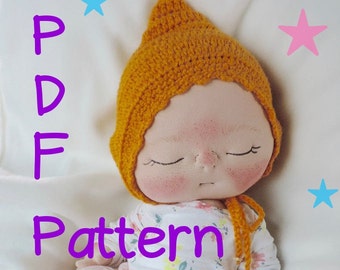 PDF Pattern- How to Make a Newborn BeBe Baby Doll by BeBe Babies and Friends Soft Sculpture Baby Doll Pattern Cloth Doll Waldorf Doll